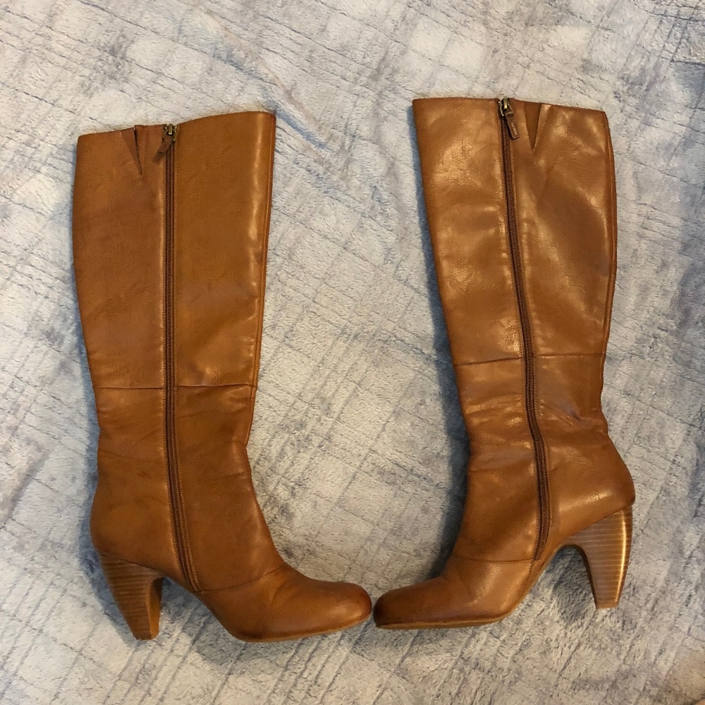 Brown Heeled Boots